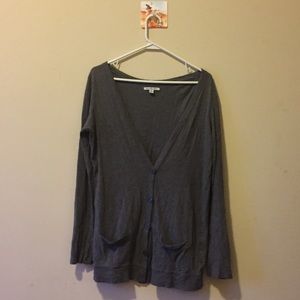 American Eagle Long Grey Cardigan
